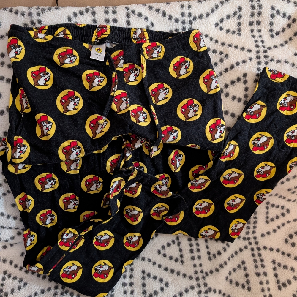 SET of 2 Bucee And Camp Print Men's medium Pajama Bottoms